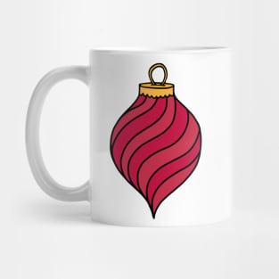 Red Christmas Tree Ornament Mug